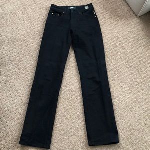Versace vintage straight legged jeans black